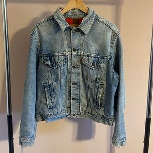 Vintage Levi’s Flannel Lined Blue Jean Denim Jacket